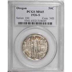 1926-S 50C Oregon MS65 PCGS