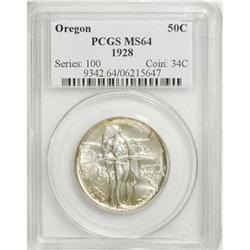1928 50C Oregon MS64 PCGS