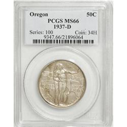 1937-D 50C Oregon MS66 PCGS