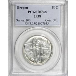 1938 50C Oregon MS65 PCGS