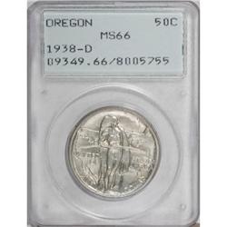 1938-D 50C Oregon MS66 PCGS