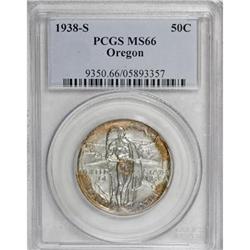 1938-S 50C Oregon MS66 PCGS