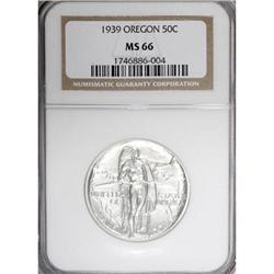 1939 50C Oregon MS66 NGC
