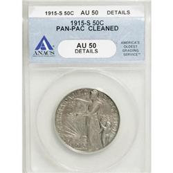 1915-S 50C Panama-Pacific AU50 ANACS