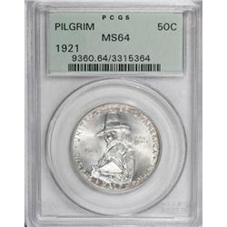 1921 50C Pilgrim MS64 PCGS