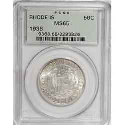 1936 50C Rhode Island MS65 PCGS