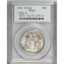 1935-S 50C San Diego MS63 PCGS