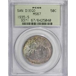 1935-S 50C San Diego MS67 PCGS