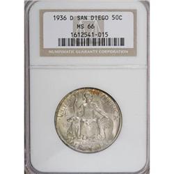 1936-D 50C San Diego MS66 NGC