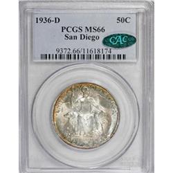 1936-D 50C San Diego MS66 PCGS