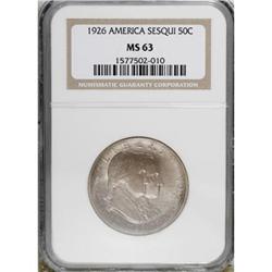1926 50C Sesquicentennial MS63 NGC