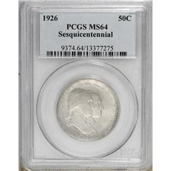 1926 50C Sesquicentennial MS64 PCGS