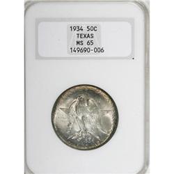 1934 50C Texas MS65 NGC