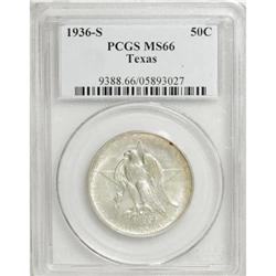 1936-S 50C Texas MS66 PCGS