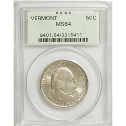 1927 50C Vermont MS64 PCGS