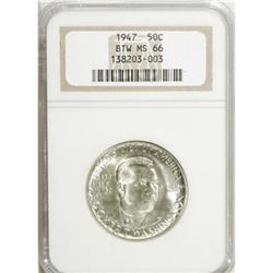 1947 50C Booker T. Washington MS66 NGC