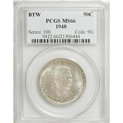 1948 50C Booker T. Washington MS66 PCGS