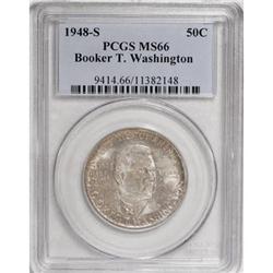 1948-S 50C Booker T. Washington MS66 PCGS
