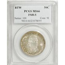 1948-S 50C Booker T. Washington MS66 PCGS