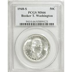 1948-S 50C Booker T. Washington MS66 PCGS