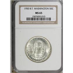1950 50C Booker T. Washington MS65 NGC