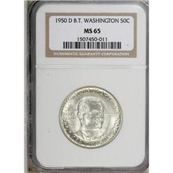 1950-D 50C Booker T. Washington MS65 NGC