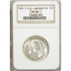 1950-D 50C Booker T. Washington MS66 NGC
