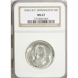 1950-S 50C Booker T. Washington MS67 NGC