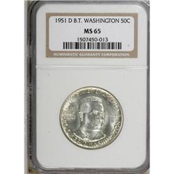 1951-D 50C Booker T. Washington MS65 NGC