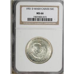 1951-D 50C Washington-Carver MS66 NGC
