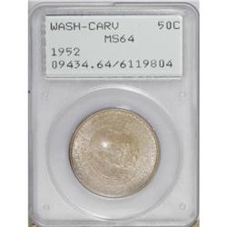 1952 50C Washington-Carver MS64 PCGS