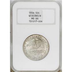 1936 50C Wisconsin MS66 NGC