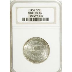 1936 50C York MS65 NGC