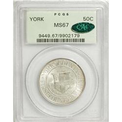 1936 50C York MS67 PCGS