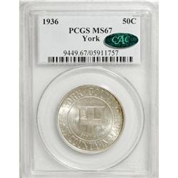 1936 50C York MS67 PCGS