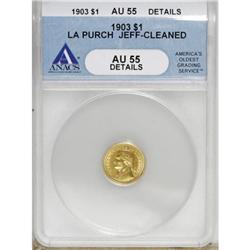 1903 G$1 Louisiana Purchase/Jefferson AU55 ANACS