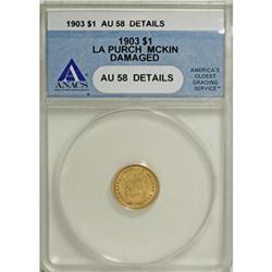 1903 G$1 Louisiana Purchase/McKinley AU58 ANACS