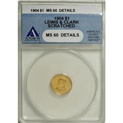 1904 G$1 Lewis and Clark MS60 ANACS
