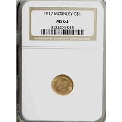1917 G$1 McKinley MS63 NGC