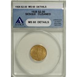 1926 $2 1/2 Sesquicentennial MS60 ANACS