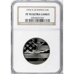 1992-S $1 Olympic Silver Dollar Deep Cameo PR70 NGC