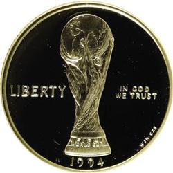 1994-W G$5 World Cup Gold Five Dollar Deep Cameo PR70 N