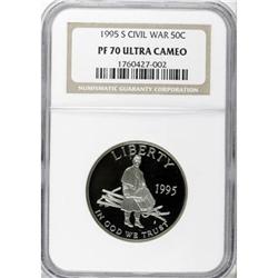 1995-S 50C Civil War Half Dollar Deep Cameo PR70 NGC