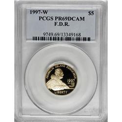1997-W G$5 Franklin D. Roosevelt Gold Five Dollar Deep