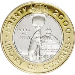 2000-W $10 Library of Congress Deep Cameo PR69 PCGS