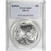 Image 1 : 2001-D $1 Buffalo Silver Dollar MS69 PCGS