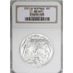 2001-D $1 Buffalo Silver Dollar MS69 NGC