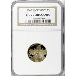 2002-W $5 Olympics Half Eagle Deep Cameo PR70 NGC