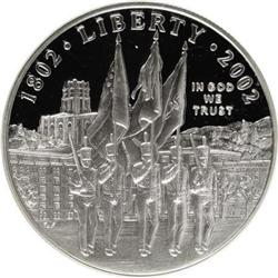 2002-W $1 West Point Silver Dollar Deep Cameo PR70 NGC