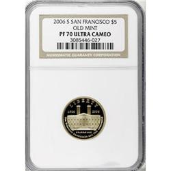2006-S $5 Old San Francisco Mint Deep Cameo PR70 NGC